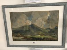 A framed & glazed original pastel landscape by Flora Twort 1893 - 1985, signed.