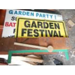 A quantity of signs etc