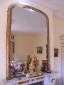 A large overmantel mirror approx 145xm x 195cm