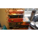 A mixed lot of games, 'Catan Cities & Knights' unopened, murder mystery etc.