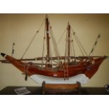 A large model of a boat