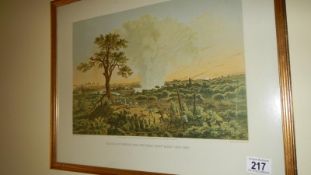 6 framed and glazed Victorian engravings Victoria Falls frame 53cm x 42cm (image 39cm x 27cm)