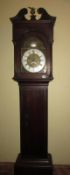 An oak long case clock marked on dial Porthouse, Barnard Castle.