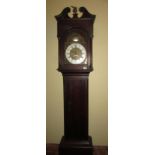 An oak long case clock marked on dial Porthouse, Barnard Castle.