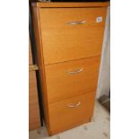 A 3 drawer filing cabinet