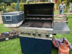 A gas barbecue