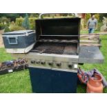 A gas barbecue