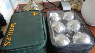 Two sets of boules