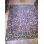 A Middle Eastern rug approx 123cm x 180cm