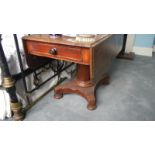 A Victorian Pembroke table with drawer