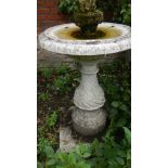 A large bird bath