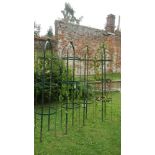 4 flower obelisks for climbing plants.