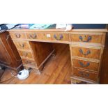 A double pedestal desk