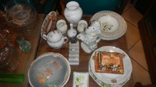 A quantity of good china including Spode, Royal Doulton, Limoges etc.