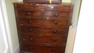 A Victorian 2 over 4 chest of drawers, a/f.
