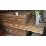 A large quantity of timber including scaffold boards