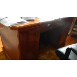 A double pedestal desk