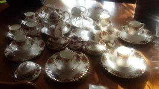 A collection of Royal Albert Old Country Roses china (approximately 45 pieces - some seconds)