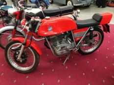 A 1970's MV Augusta 125S, no documents, not UK registered.