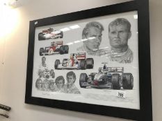 A Tribute of McLaren by Stuart McIntyre motor racing print.