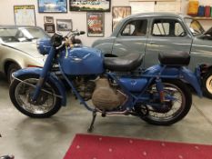 A 1960's Moto Guzzi Nuovo Falcone bike, 500xx, not registered in UK, no paperwork.