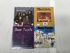 4 Deep Purple singles including Japanese release, all sealed and mint condition.