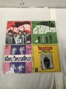 4 Beatles picture sleeve 7" singles.