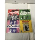 4 Beatles picture sleeve 7" singles.