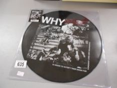 Rare Discharge picture disc "Why",