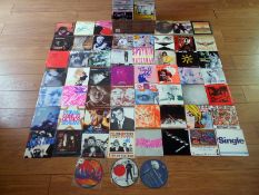 Approximately 200 45rpm records - punk, new wave, pop etc. All picture sleeves.