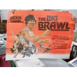 3 original film posters, Bruce Lee, Jackie Chan etc.