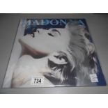 Madonna "True Blue" album, South African issue,