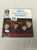 The Beatles 'Help/ I'm Down' (German) picture sleeve.