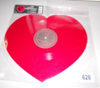 The Supremes Red Heart vinyl "Baby Love/Stop In The Name"