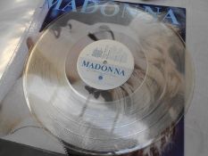 Madonna "True Blue" USA clear vinyl promo, mint condition,