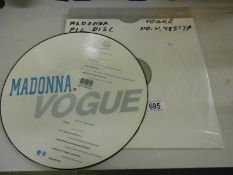 Madonna "Vogue" picture disc, mint condition,