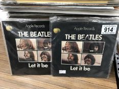 2 Beatles 'Let it Be' picture sleeve.