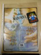 1989 Madonna 'Like a prayer' back patch & tour pocket patch