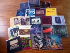 Approximately 60 goth rock and rock vinyl LP records