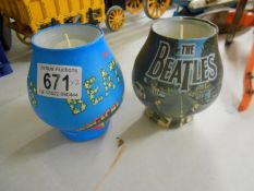2 limited edition unused Beatles candles
