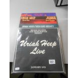 5 Uriah Heep albums including "Live" + programme