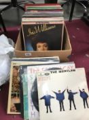 A box of LP's, 100 approximately including The Beatles & Hendrix etc.