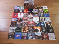 Approximately 160 45rpm records - rock and heavy metal, all picture sleeves.