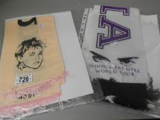 2 original Madonna tour scarves "Who's That Girl" World tour