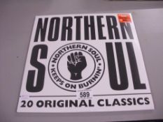 "Northern Soul" double LP on see through red vinyl mint condition,