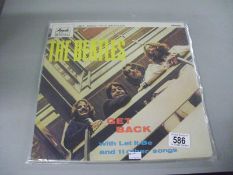 Very rare Beatles unissued German "Get Back" front sleeve proof