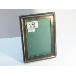 A Silver Photograph Frame, hallmarked Birmingham 1942. Oak panel back.