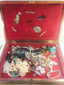 A Large Lot of Vintage Costume Jewellery including silver and vintage paste jewellery