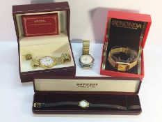 A lot of 4 Wristwatches, to include a Summit gold plated ladies Wrist watch,