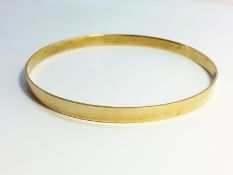 An Edwardian 9ct Rose Gold Slave Bangle, for upper arm. Total weight 20.5 grams.